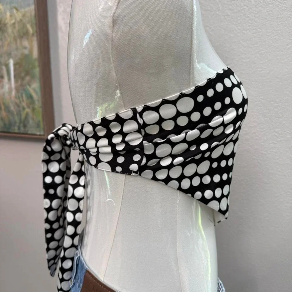 Forever 21 Polka Dot Scarf Top –‎ Size M